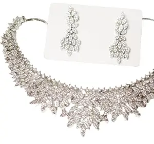 bridal collection,star cut ad studed necklace