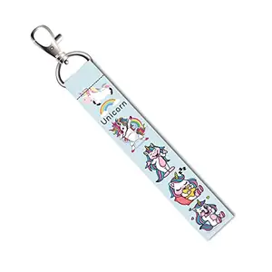 ISEE 360® Baby Unicorns Lanyard Tag with Swivel Lobster for Gift Luggage Bags Backpack Laptop Bags L X H 5 X 0.8 INCH