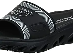 Skechers-GLIDE-STEP SPORT SANDAL-Men's Fashion Sandals-237381-BKW-BLACK/WHITE UK7