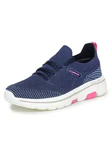 ABROS Women's Stella ASSL0148 Shoe's -Navy/Pink -5UK