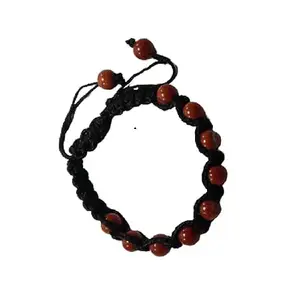 Red Jasper Beads Bracelet Thread Bracelet Thread Bracelet Macrame Bracelet Beads Shape Hand Bracelet