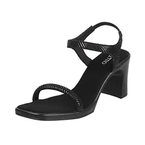 Metro Women Black Block Heel Fashion Sandal UK/5 EU/38 (33-346)