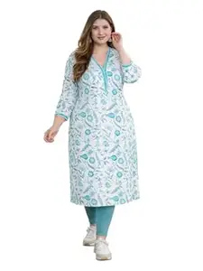 Jevi Prints Women's Cambric Cotton Printed Kurta