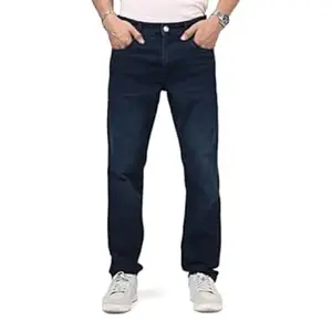 WROGN Men's Stretch Denim Jeans | Straight Fit | Casual Style | Mid Rise
