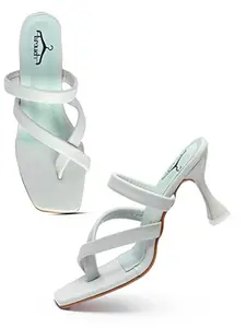 brauch Sea Green Multistrap Heels for Women/Girls