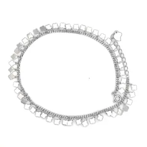 MELANO 925 SILVER Pure 925 Sterling Silver Clover Anklet For Women (Single) | Multiple Design Options