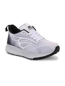AADI Men's White Comfortable Lightweight Outdoor Lace Up Classy Gym, Running, Walking Casual Sport Shoes