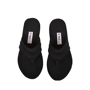 MedWalk Women's MCP Fashionable Comfort Soft Slippers (Black_5UK)