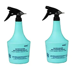 KWEL 1000ml Multipurpose Spray Bottle Aqua (Pack of 2)