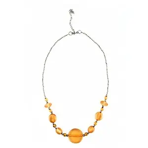 Handmade Yellow Resin Necklace - 12 Inches - Stunning Handcrafted Jewelry