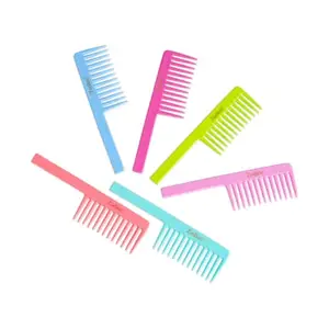 Zodiac Wide-Tooth Hair Combs, Set of 6, Multi-Colour