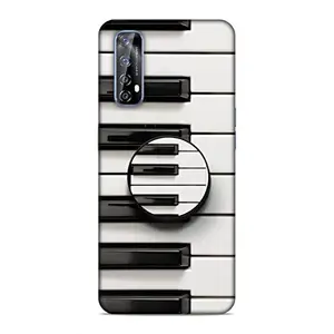 Screaming Ranngers Screaming Ranngers Designer Printed Hard Matt Finish Mobile Case Back Cover with Mobile Holder for Realme 7 / Realme Narzo 20 Pro (Piano Keyboard/Intrument)