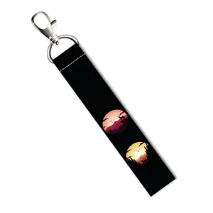 ISEE 360® Deer Forest Lanyard Bag Tag with Swivel Lobster for Gift Luggage Bags Backpack Laptop Bags Travelers L X H 5 X 0.8 INCH