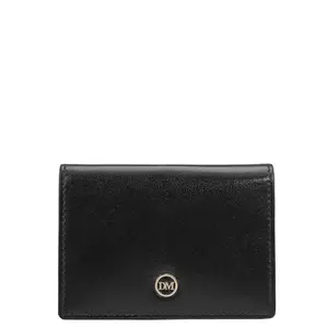 Da Milano Leather Card Holder for Men & for Women - Black (0020A)