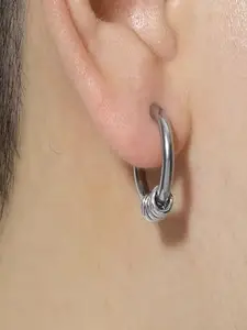 Hoop Earring for Men and Women,Womens SStainless Steel Earrings Stainless Steel Stud Earring D1D2