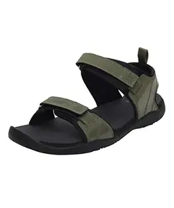 Puma Men's Path Reload Dark Green Moss Black Sport Sandal-10 Kids UK (38516904)