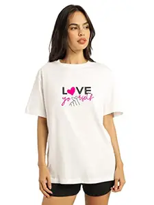 AMEVI Oversized Cotton T-Shirt for Women