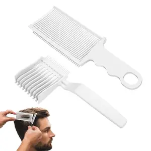 MAYCREATE® 2 Pcs Barber Fade Comb for Men, Hair Cutting Comb for Various Short Haircuts, Professional Flat Top Fading Positioning Clipper Combs, Home Salon Styling Tools