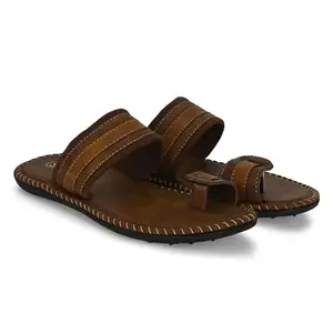 SOFTY VEGEN Men’s Casual Thongs, Slippers & Chappals - Perfect for Summer and Beachwear | Colour brown | Size 9