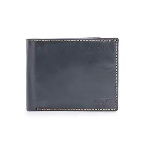 Red Tape | Black, Tan | Genuine Leather | RFID Protect | RFID Blocking | Two Fold Wallet for Men | Ultra Strong Stitching | 9 Credit Card Slots | | Stylish Purse for Men |  Large Capacity | Travel Purse_RWL621