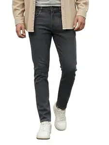 Urbano Fashion Men's Slim Fit Mid Rise Washed Jeans Stretchable