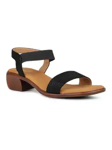 Inc.5 Womens Black Casual Open toe Block Heel Sandals