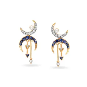 Mia by Tanishq Moonstruck Merriment Diamond Drop Earring