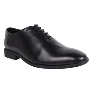 Men's Classic Oxford Dress Shoes, Genuine Leather, Black, Lace-up (Black, UK Footwear Size System, Adult, Men, Numeric, Medium, 11)