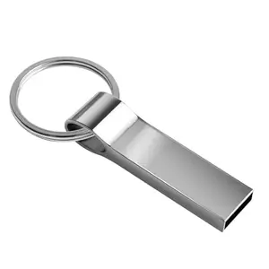 CleverlyGifted® 128GB USB Flash Drive with Keyring, Metal Design, Plug and Play Compatible with Computer, TV, Car, Speaker, 47mm x 12mm, 1Pc, A++ Chips, Upto 10mbps