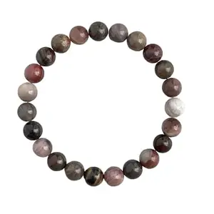 GEMFINITY Traditional Petrified Wood Bracelet Original Certified Stretchable Elastic Petrified Wood Crystal Bracelet Wrist Band Petrifieds Woods Healing Bracelets For Unisex Adult