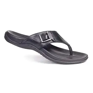 Pierre Cardin Men's Leather Sandal (PC 7001 Black)