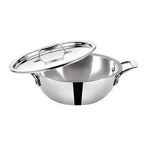 Baltra Triply 3.5Ltr Stainless Steel Kadai with Lid 26 cm(Induction Friendly) price in India.