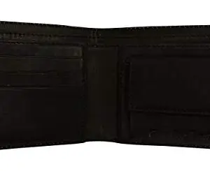 NEXA FASHION Black Antique Leather Wallet