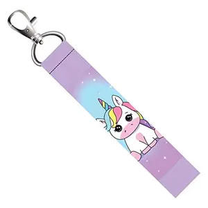 ISEE 360® Baby Unicorn Lanyard Tag with Swivel Lobster for Gift Luggage Bags Backpack Laptop Bags L X H 5 X 0.8 INCH