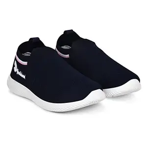 Tway Sports Shoes for Girls Without lace Casual Shoes for Women Walking Running Pack of 1 Navy Size 5