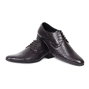 Lucky Footwear Mens Genuine Leather Solid Formal Shoes - Brown (Size 6) (APL07112BR-N-L)