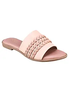 TRYME Beige Flats Sandals Stylish Comfortable Casual Ravishing Women Slip-on Flat Casual Daily use Sandals
