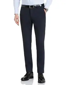 Symbol Premium Men's Slim Fit Stretch Knit Pants - Smart Casual | Flexi Waist