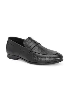 INDIANTRENDS Slip On Black Softy Leather Casual Formal Shoe for Men (A-95-BLACK-8)