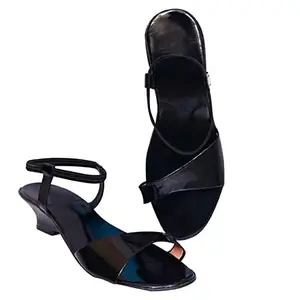 SONITRADING Black Fashion Sandal For Women (numeric_5)