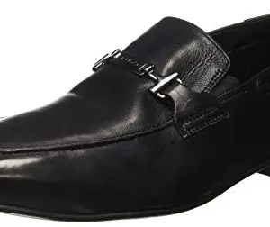 Ruosh Men's Black Leather Formals and Lace-Up Flats (Ro_8903953117097) - 9 UK