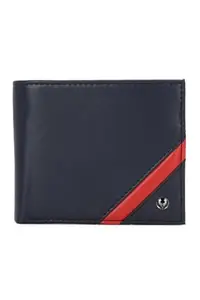 Allen Solly Men Navy Solid Genuine Leather Wallet