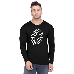 Men's Round Neck T-Shirt | Comfortable & Stylish Men's T-Shirt Idea for Gym, Sports, Casual Outings, or Lounge Wear - Small|4762 Black