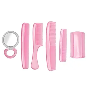 Baal Hair Styling Comb Kit With Mirror For Men and Women(Set of 5)