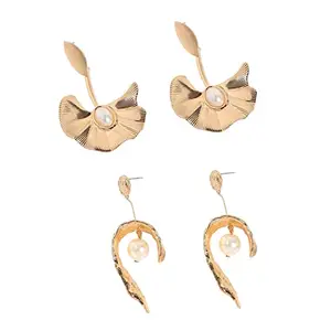 SOHI Combo Pack of Stylish Earrings for Women & Girls | Contemporary earing for women | Best Gift for Women | Combo set | Western earrings for women | Set of 2 (5090)