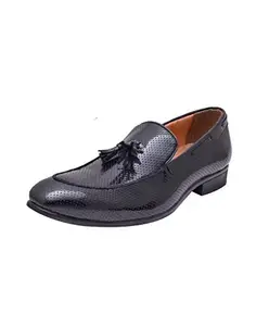 HiREL'S Men's Black Formal Shoes-10 UK/India (44.5 EU) (hirel1204)
