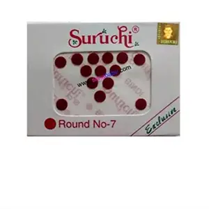 Suruchi size No-7 maroon for women and girls pack of 12