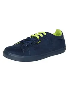 Duke Men Navy and P.Green Casual Shoes
