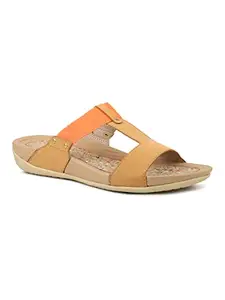 Inc.5 Women Beige Open Toe Flats