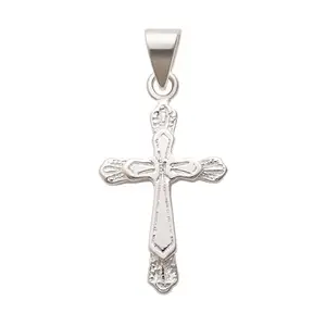 TARAASH 925 Sterling Silver Lord Jesus Crusifix Cross Pendant For Unisex